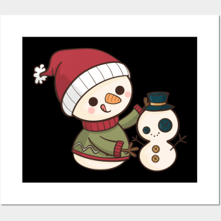 snowman Posters and Art